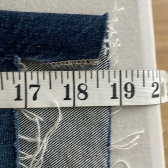 AG Adriano Goldschmied Womens Size 29 Erin Pencil Skirt Denim Step Up Hem Frayed - Picture 12 of 12